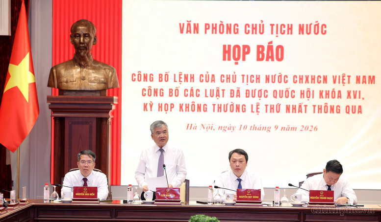 Họp báo công bố Lệnh của Chủ tịch nước về 15 luật: Nhiều thủ tục được cắt giảm