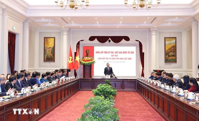 Tổng Bí thư, Chủ tịch nước gặp mặt Ban chấp hành Liên hiệp các tổ chức hữu nghị Việt Nam