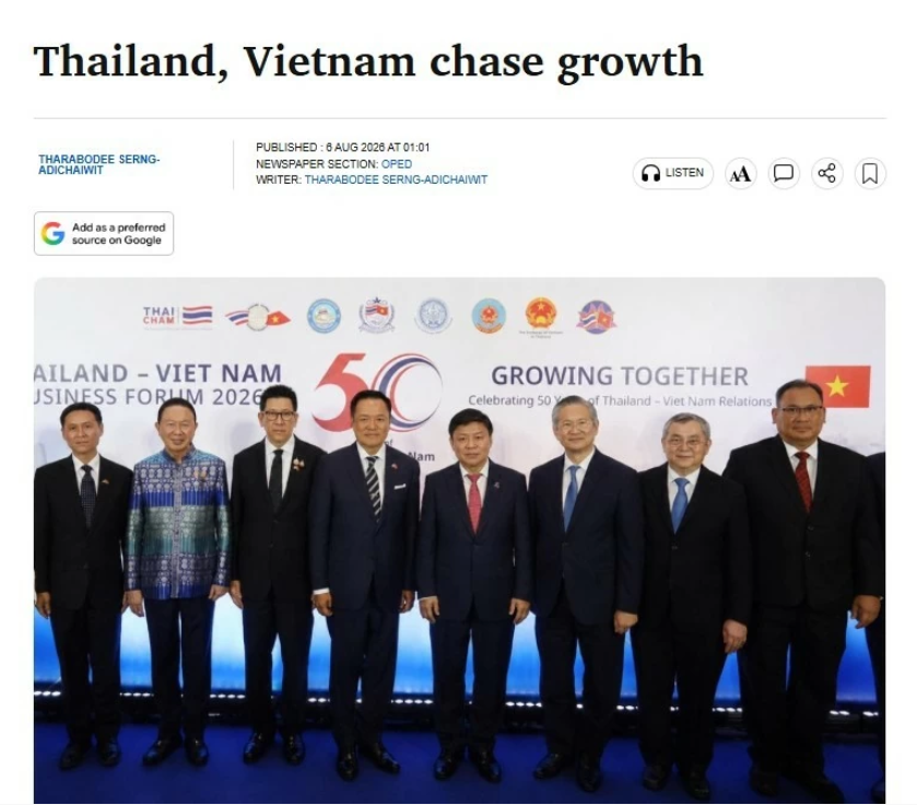Thái Lan-Việt Nam cùng theo đuổi động lực tăng trưởng mới