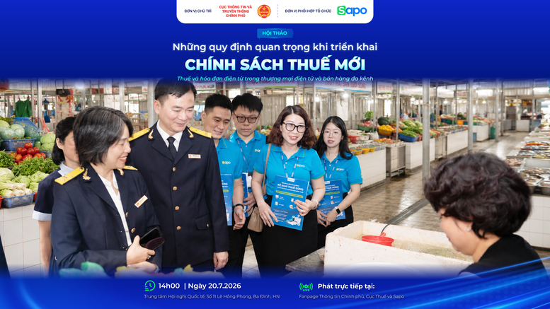 14h chiều nay: Hội thảo làm rõ những quy định về thuế và hóa đơn điện tử trong thương mại điện tử và bán hàng đa kênh