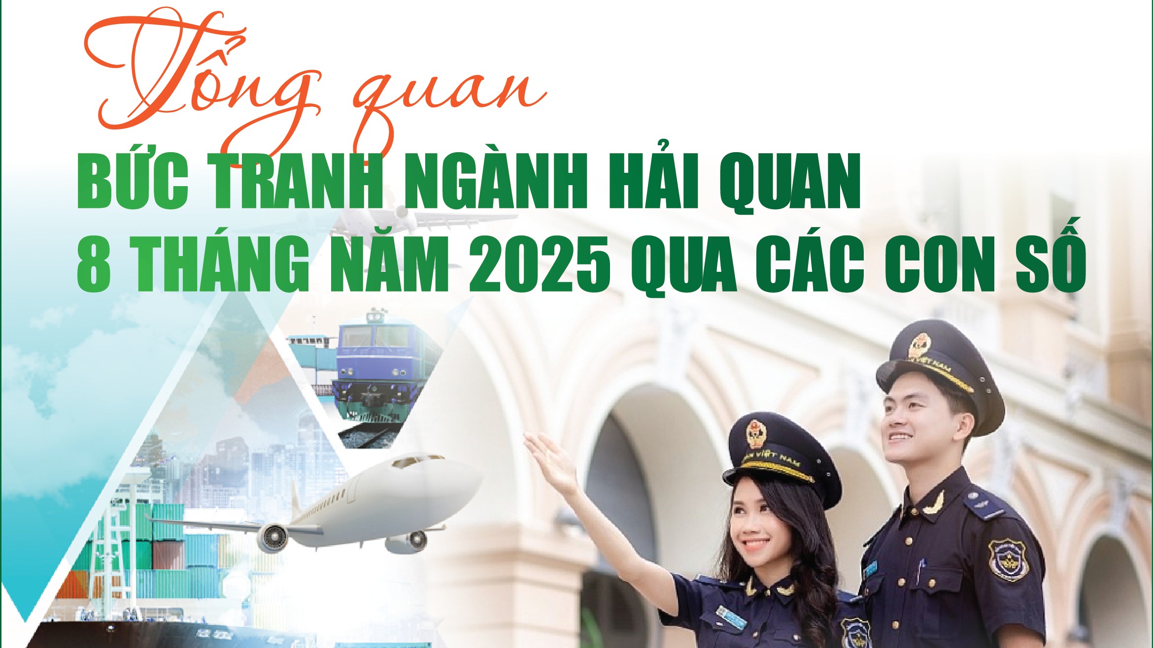 Infographics: Tổng quan bức tranh ngành Hải quan 8 tháng năm 2025 qua các con số