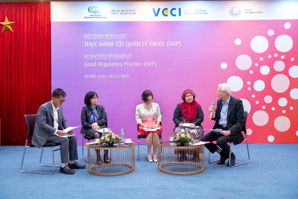 Hội thảo khoa học quốc tế về ngành Dược “Nâng cao năng lực cho các doanh nghiệp và cơ quan quản lý trong thực hành tốt về đăng ký, quản lý thuốc và thực thi hiệu quả pháp luật về dược” ngày 16/12/2025