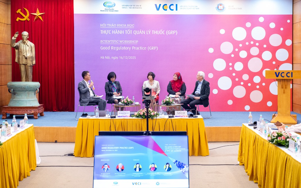 Hội thảo khoa học quốc tế về ngành Dược “Nâng cao năng lực cho các doanh nghiệp và cơ quan quản lý trong thực hành tốt về đăng ký, quản lý thuốc và thực thi hiệu quả pháp luật về dược” ngày 16/12/2025