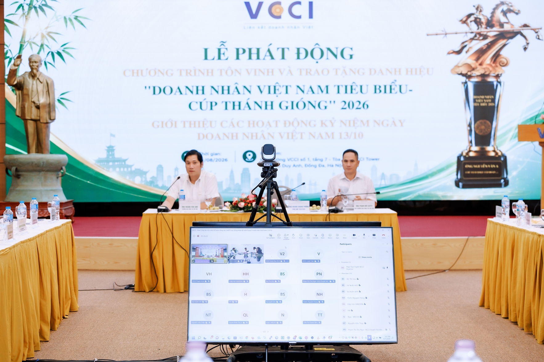 “Doanh nhân Việt Nam tiêu biểu - Cúp Thánh Gióng” 11/8/2026