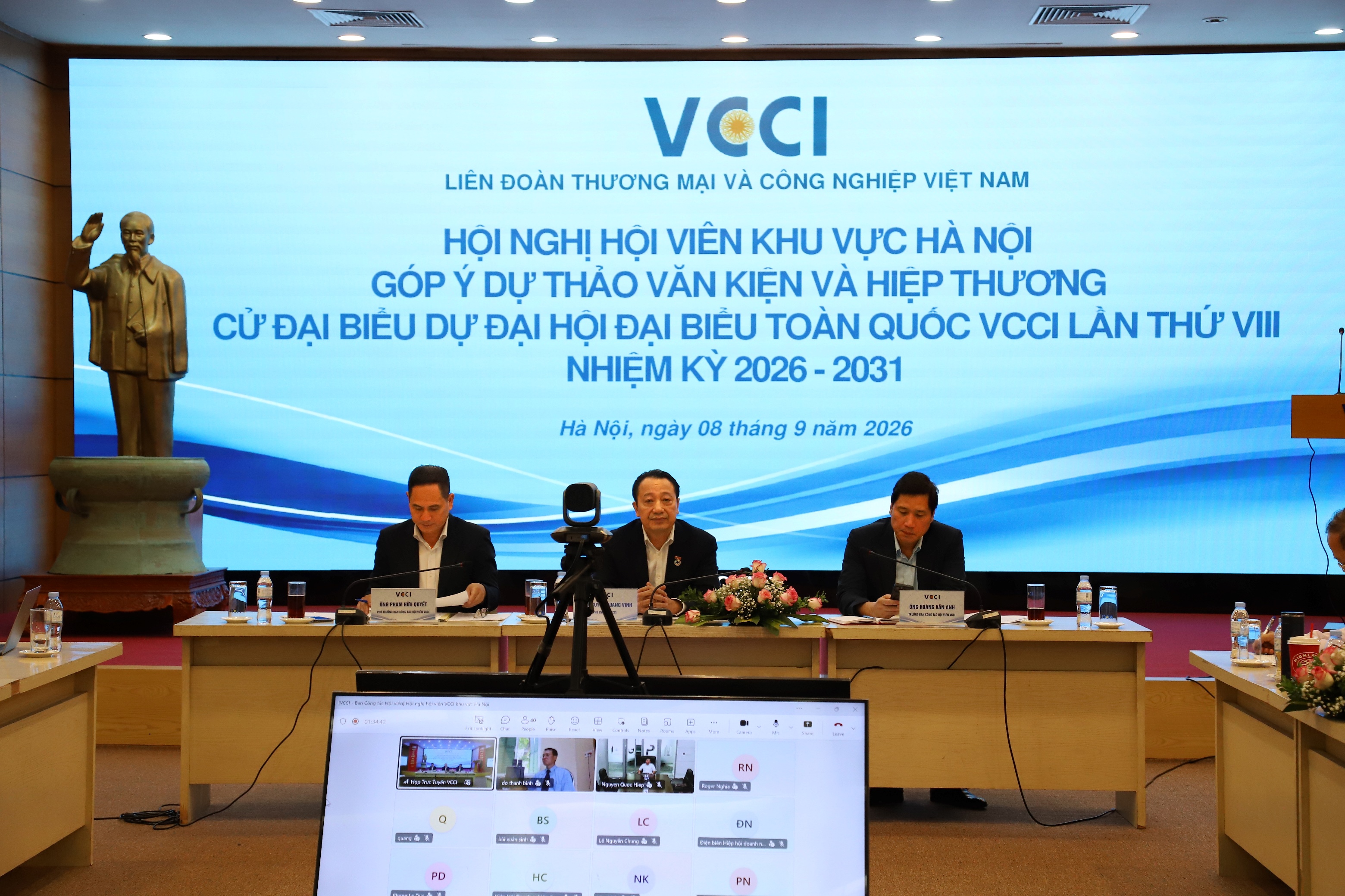 Hội nghị góp ý Dự thảo Văn kiện và hiệp thương cử đại biểu dự Đại hội đại biểu toàn quốc VCCI lần thứ VIII 08/9/2026
