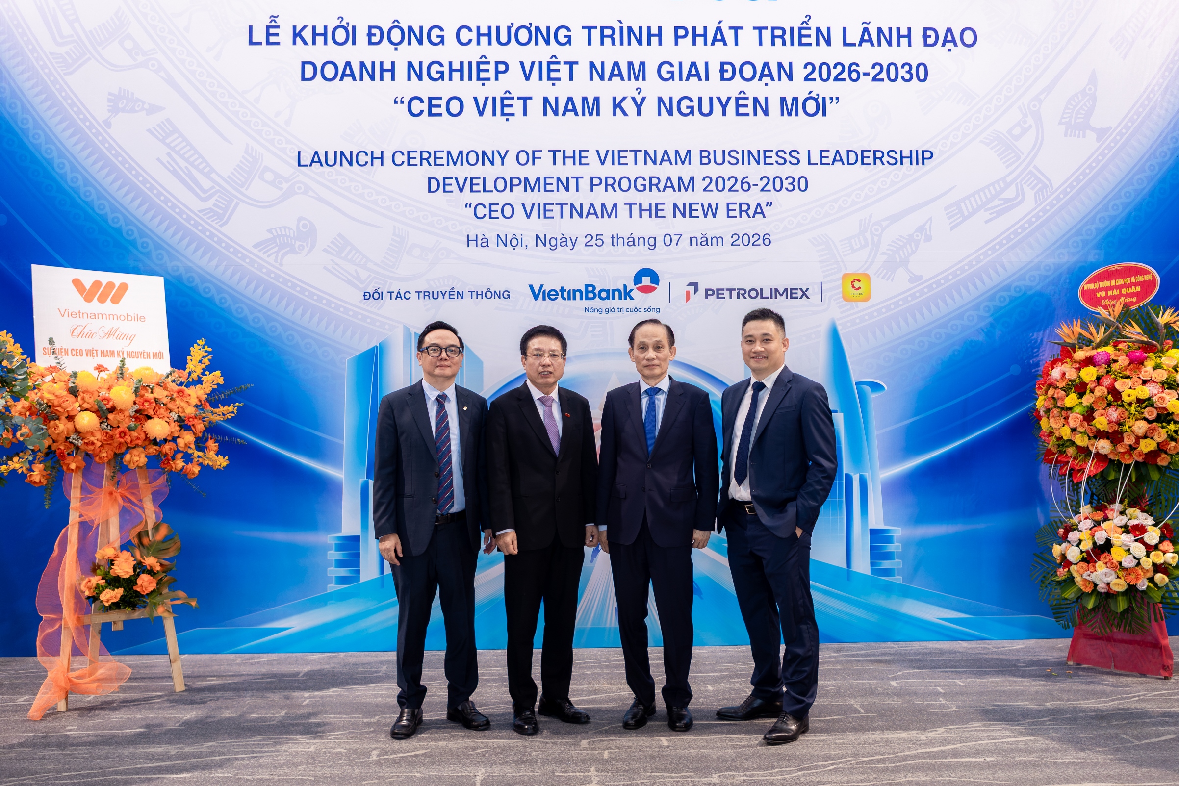 Lễ khởi động Chương trình phát triển lãnh đạo Doanh nghiệp Việt Nam “CEO Việt Nam Kỷ nguyên mới” 25/7/2026