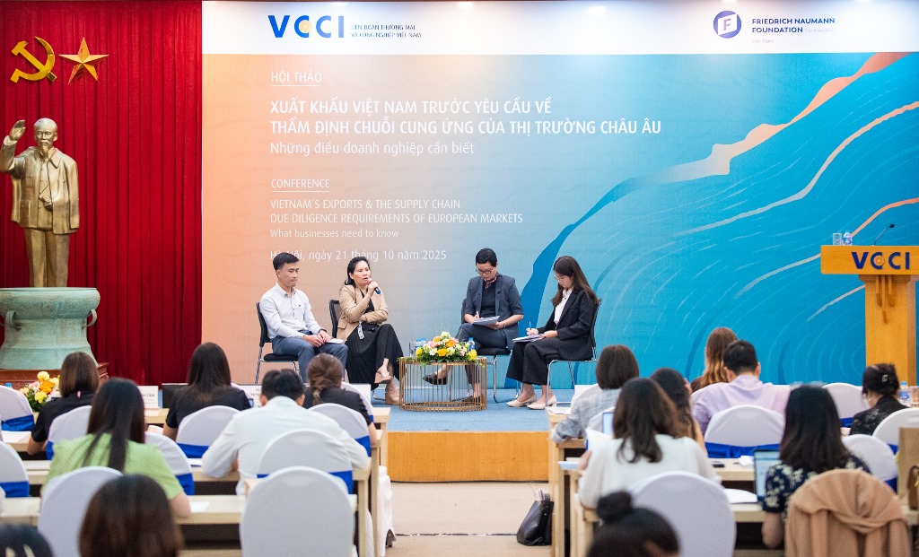 [VCCI - Ban Pháp chế] Xuất khẩu Việt Nam trước yêu cầu về thẩm định chuỗi cung ứng của thị trường châu Âu 21/10/2025