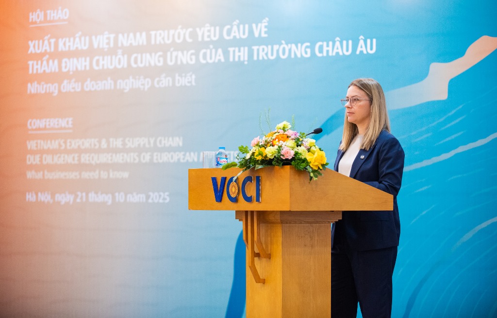 [VCCI - Ban Pháp chế] Xuất khẩu Việt Nam trước yêu cầu về thẩm định chuỗi cung ứng của thị trường châu Âu 21/10/2025