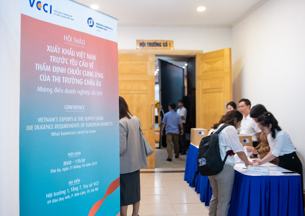 [VCCI - Ban Pháp chế] Xuất khẩu Việt Nam trước yêu cầu về thẩm định chuỗi cung ứng của thị trường châu Âu 21/10/2025