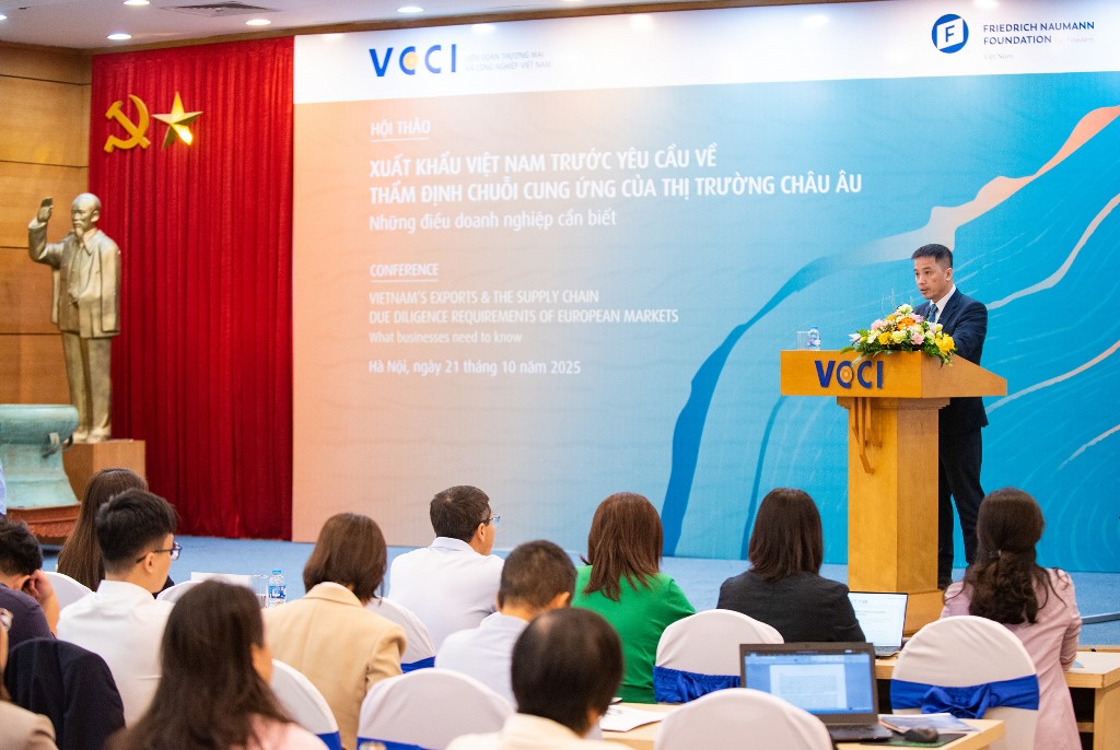 [VCCI - Ban Pháp chế] Xuất khẩu Việt Nam trước yêu cầu về thẩm định chuỗi cung ứng của thị trường châu Âu 21/10/2025