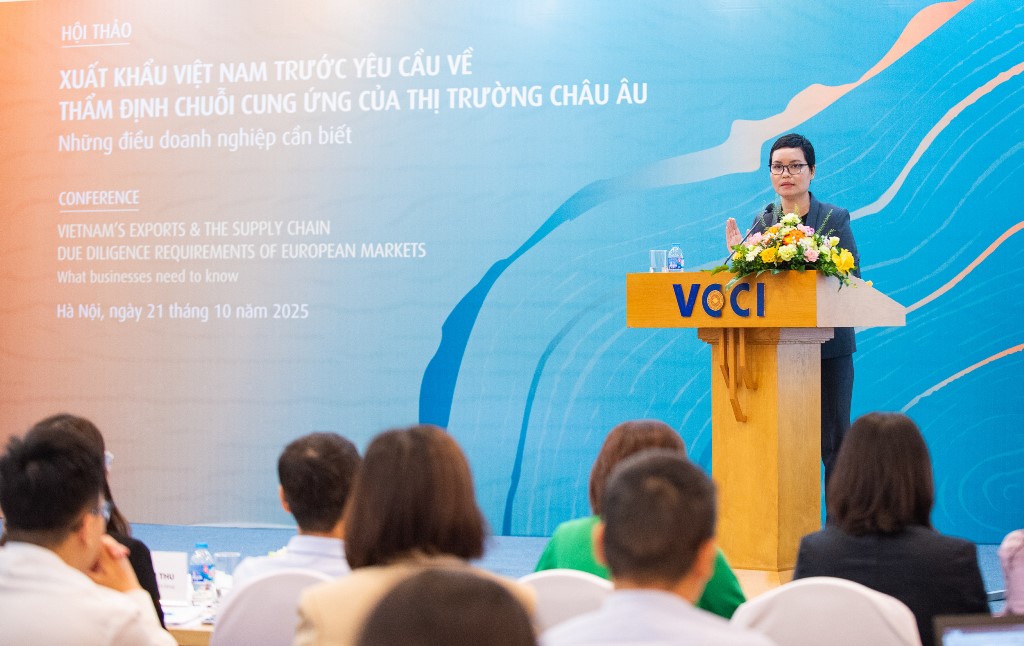 [VCCI - Ban Pháp chế] Xuất khẩu Việt Nam trước yêu cầu về thẩm định chuỗi cung ứng của thị trường châu Âu 21/10/2025