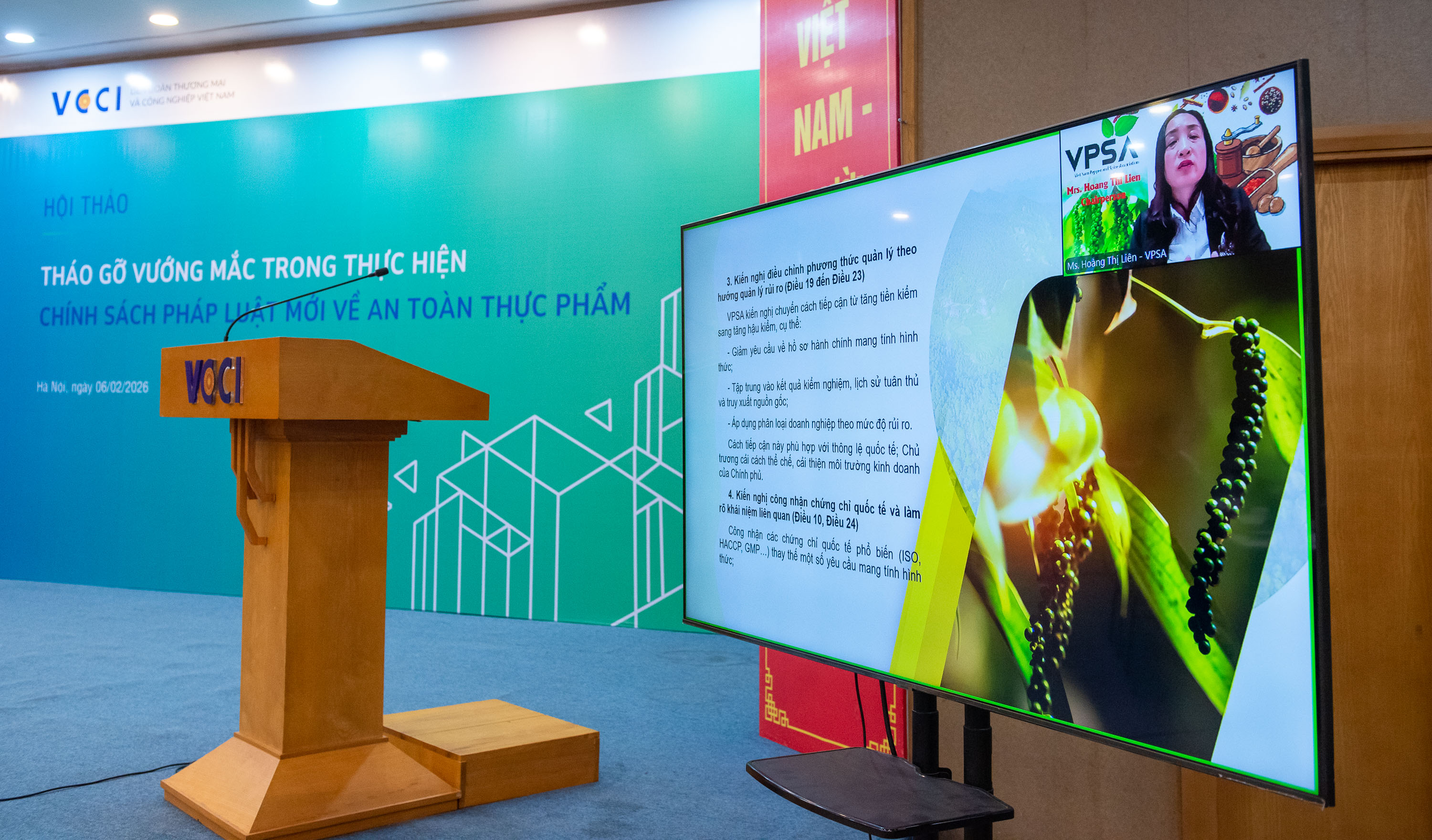 Hội thảo tháo gỡ vướng mắc trong thực hiện chính sách pháp luật mới về an toàn thực phẩm 06/2/2026