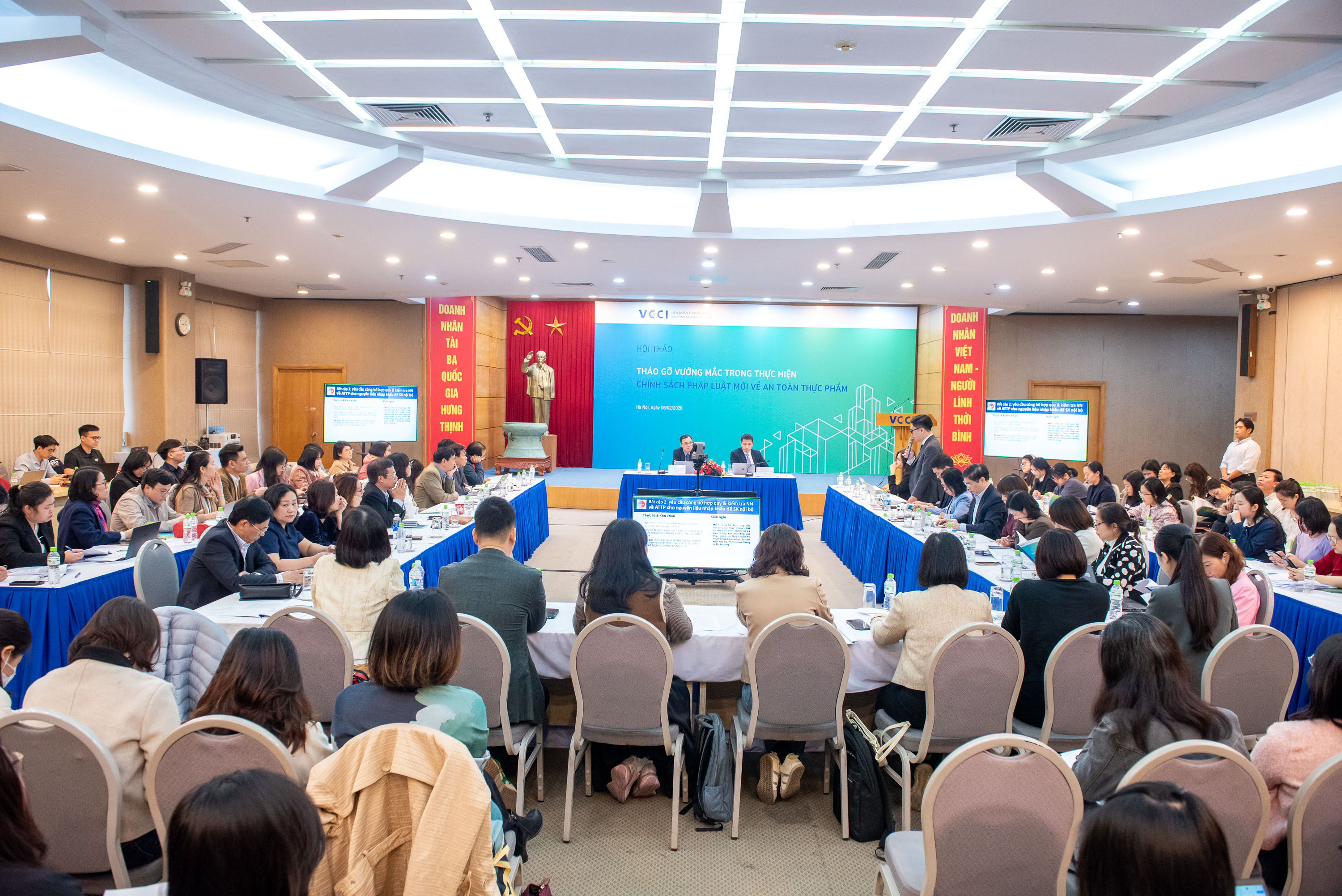 Hội thảo tháo gỡ vướng mắc trong thực hiện chính sách pháp luật mới về an toàn thực phẩm 06/2/2026