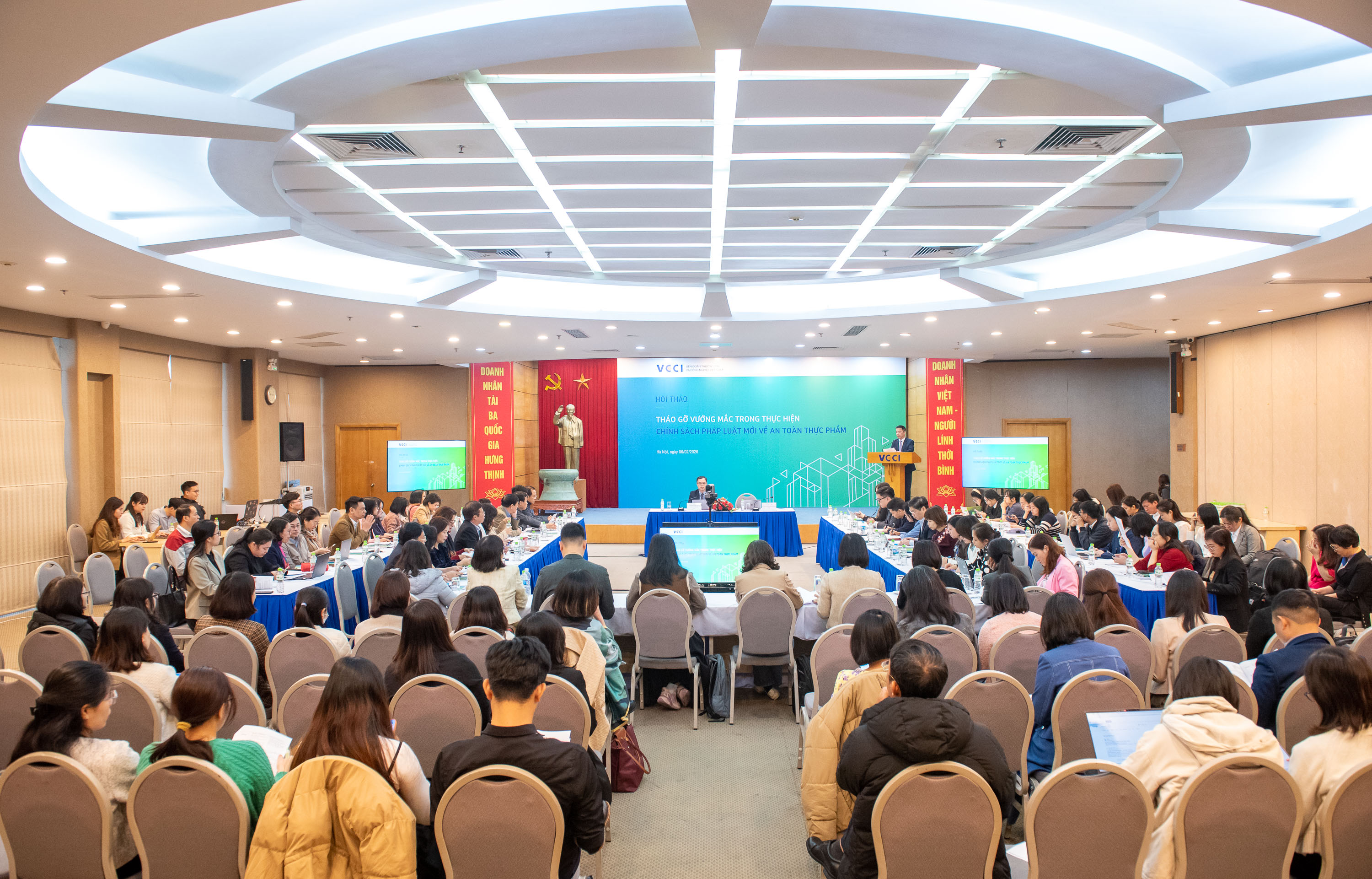 Hội thảo tháo gỡ vướng mắc trong thực hiện chính sách pháp luật mới về an toàn thực phẩm 06/2/2026