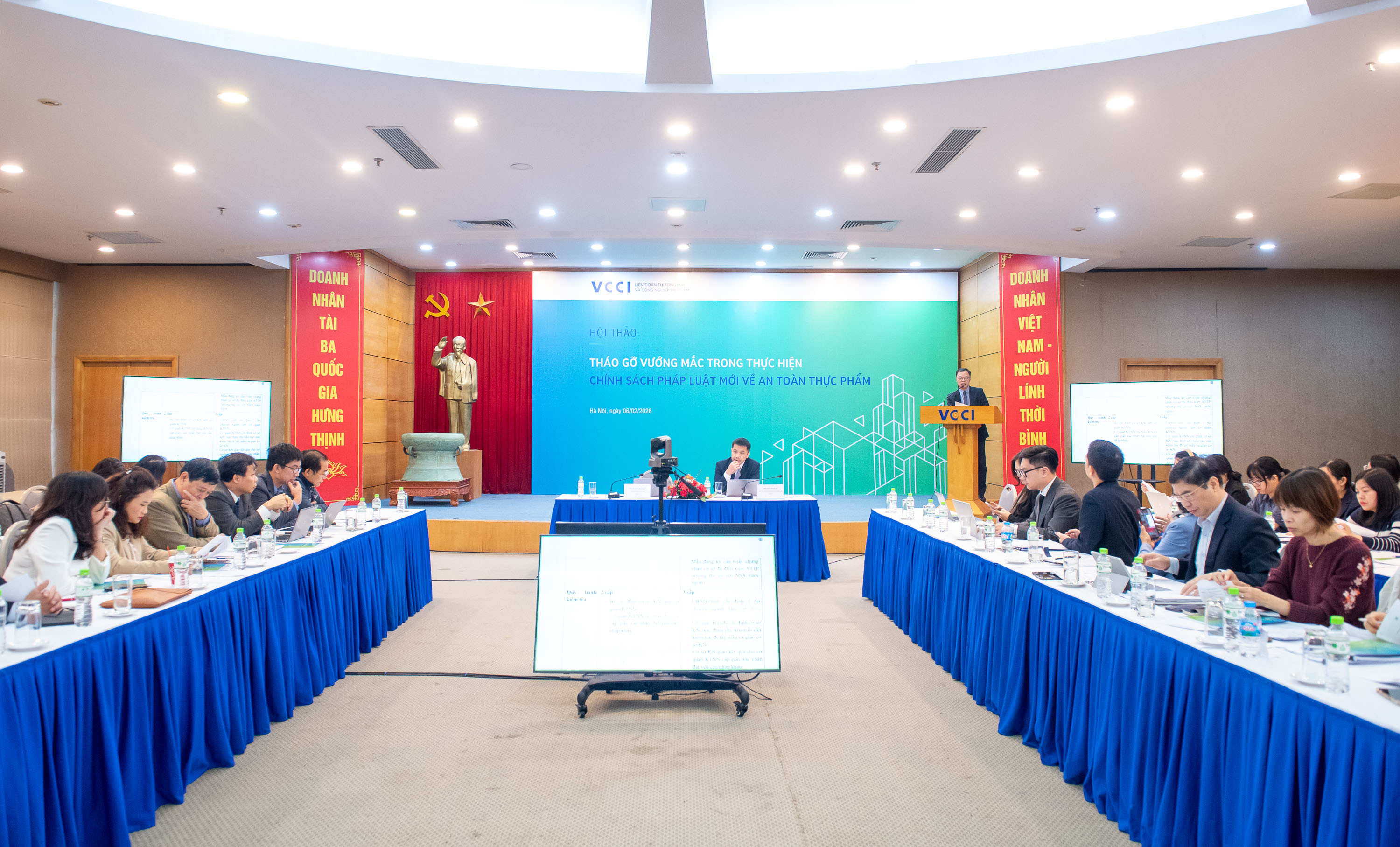 Hội thảo tháo gỡ vướng mắc trong thực hiện chính sách pháp luật mới về an toàn thực phẩm 06/2/2026