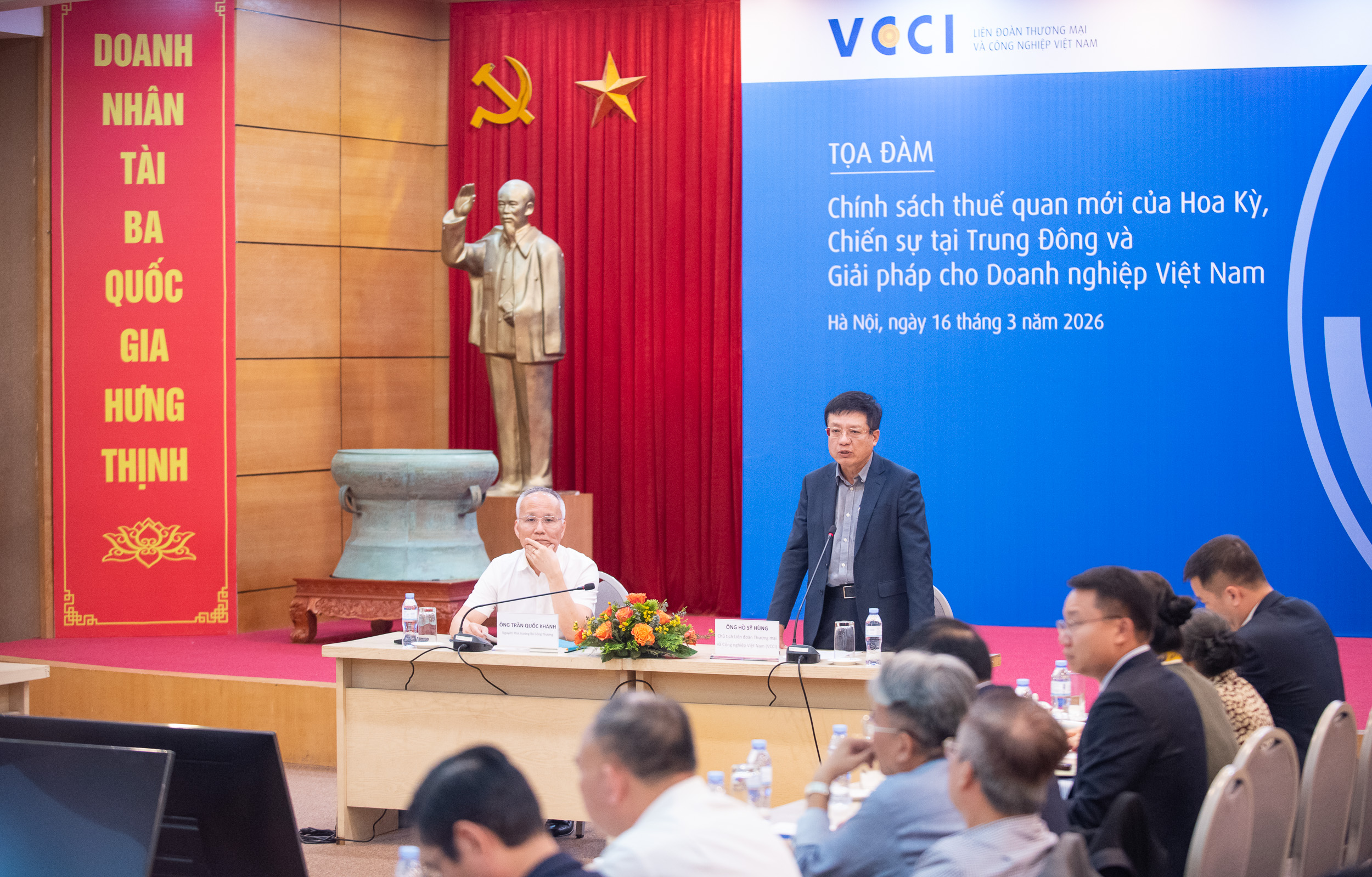 Tọa đàm: Chính sách thuế quan mới của Hoa Kỳ, Chiến sự ở Trung Đông và Giải pháp cho Doanh nghiệp Việt Nam 16/3/2026