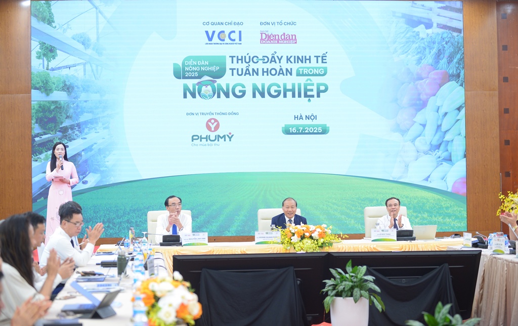 DIỄN ĐÀN NÔNG NGHIỆP 2025: Thúc đẩy kinh tế tuần hoàn trong nông nghiệp 16/7/2025