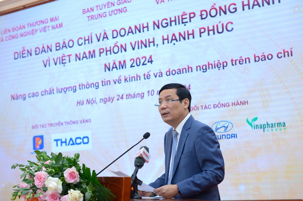Diễn đàn Báo chí và Doanh nghiệp đồng hành vì Việt Nam phồn vinh, hạnh phúc năm 2024