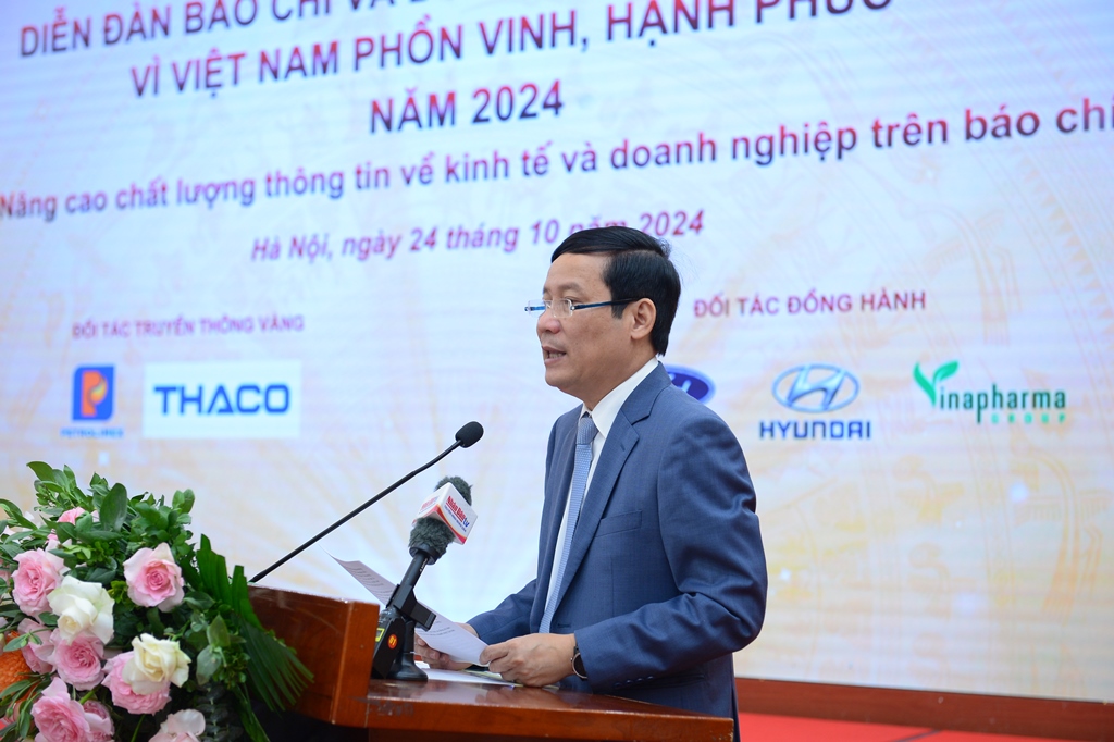 Diễn đàn Báo chí và Doanh nghiệp đồng hành vì Việt Nam phồn vinh, hạnh phúc năm 2024