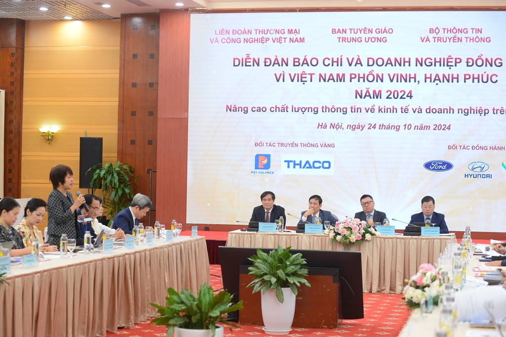 Diễn đàn Báo chí và Doanh nghiệp đồng hành vì Việt Nam phồn vinh, hạnh phúc năm 2024