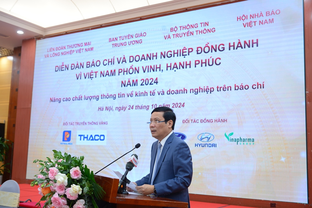 Diễn đàn Báo chí và Doanh nghiệp đồng hành vì Việt Nam phồn vinh, hạnh phúc năm 2024