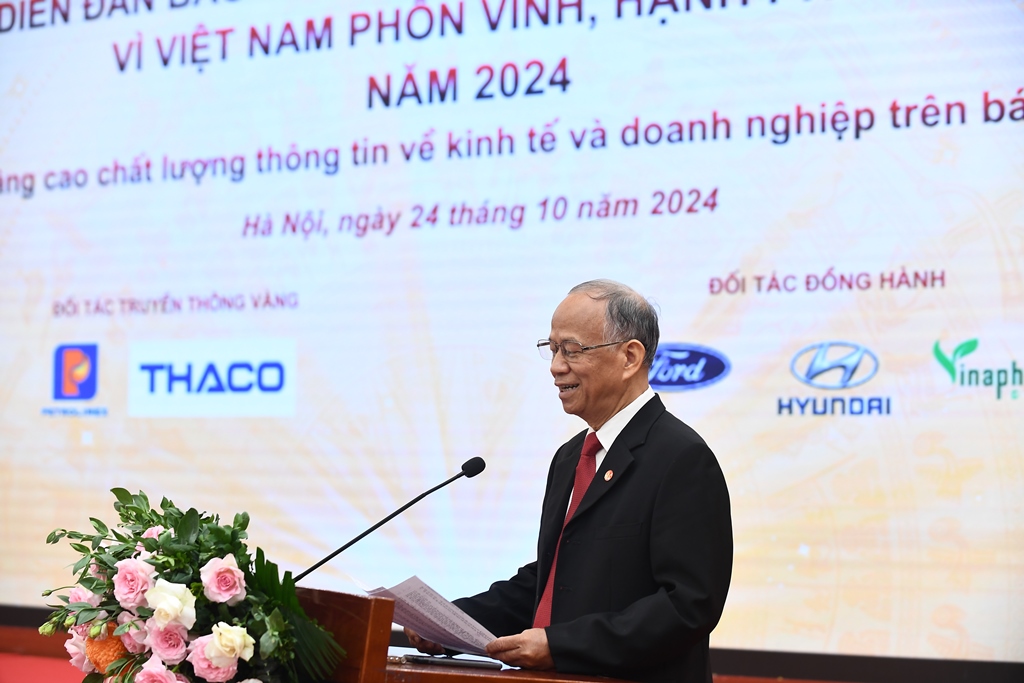 Diễn đàn Báo chí và Doanh nghiệp đồng hành vì Việt Nam phồn vinh, hạnh phúc năm 2024