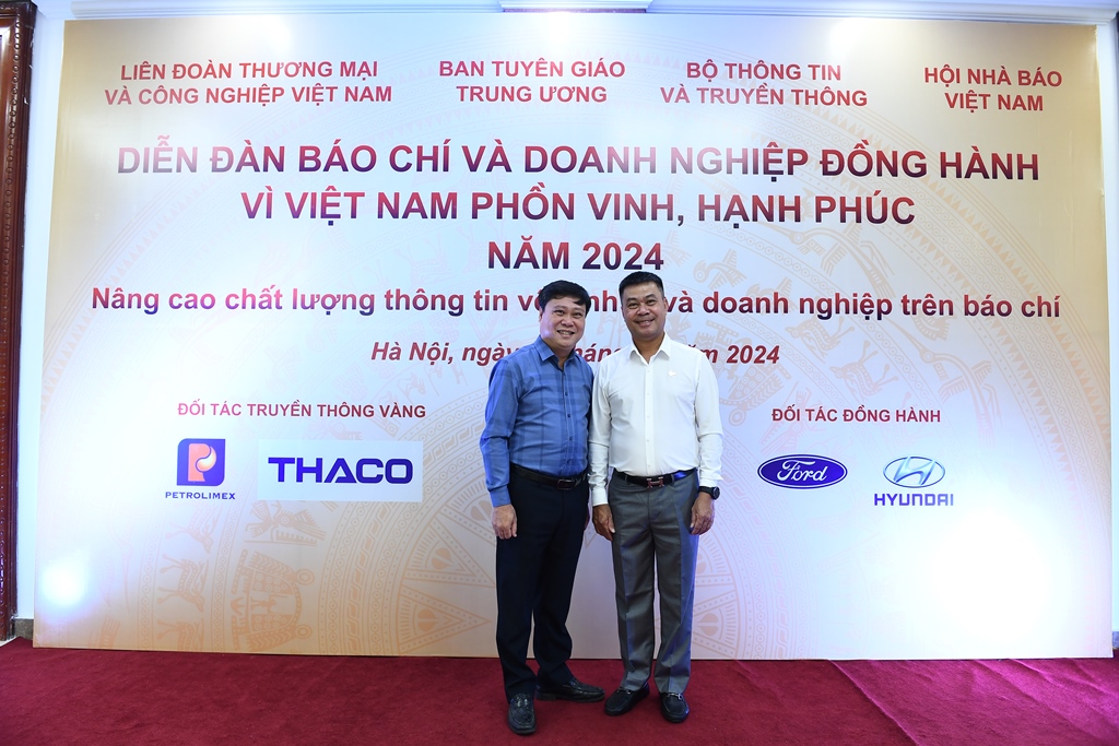 Diễn đàn Báo chí và Doanh nghiệp đồng hành vì Việt Nam phồn vinh, hạnh phúc năm 2024