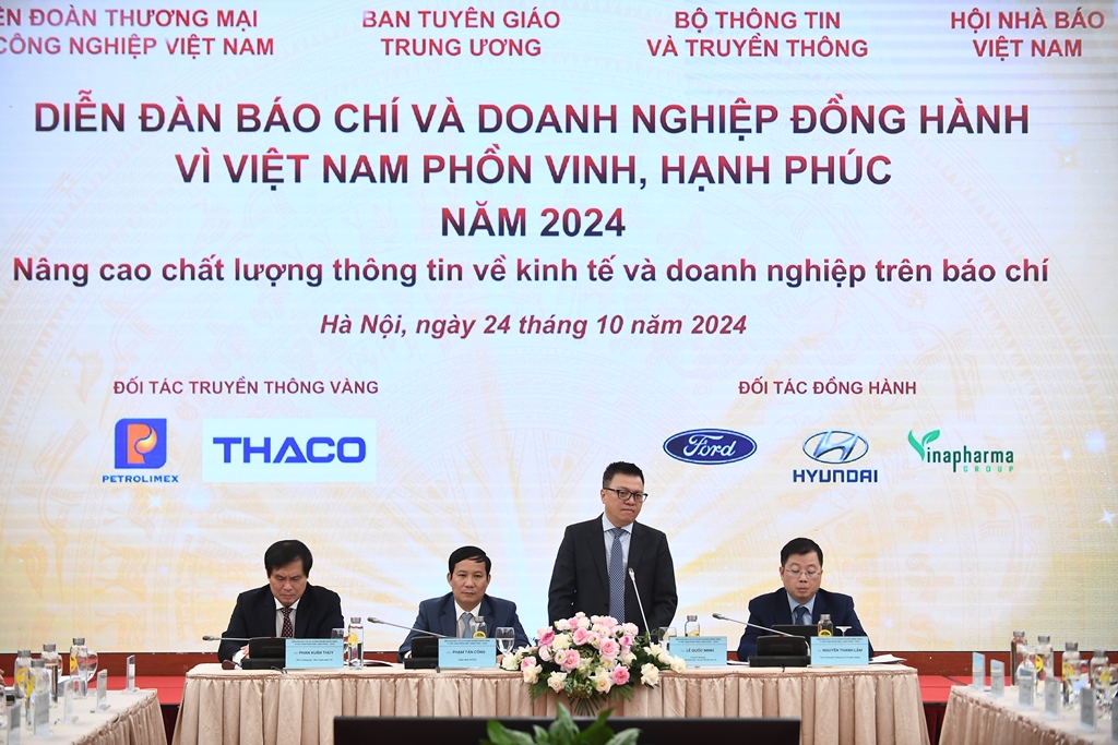 Diễn đàn Báo chí và Doanh nghiệp đồng hành vì Việt Nam phồn vinh, hạnh phúc năm 2024