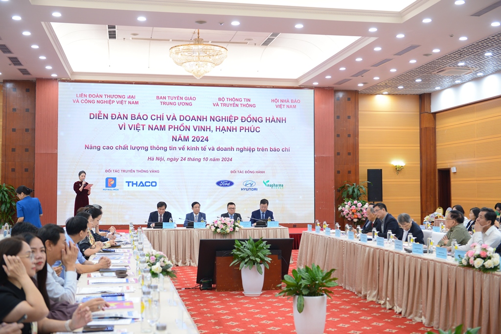 Diễn đàn Báo chí và Doanh nghiệp đồng hành vì Việt Nam phồn vinh, hạnh phúc năm 2024