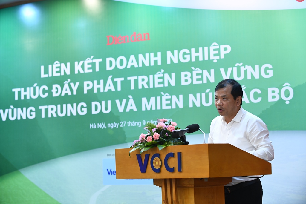 Diễn đàn Liên kết doanh nghiệp thúc đẩy phát triển bền vững Vùng Trung du và miền núi Bắc Bộ 27/9/2023