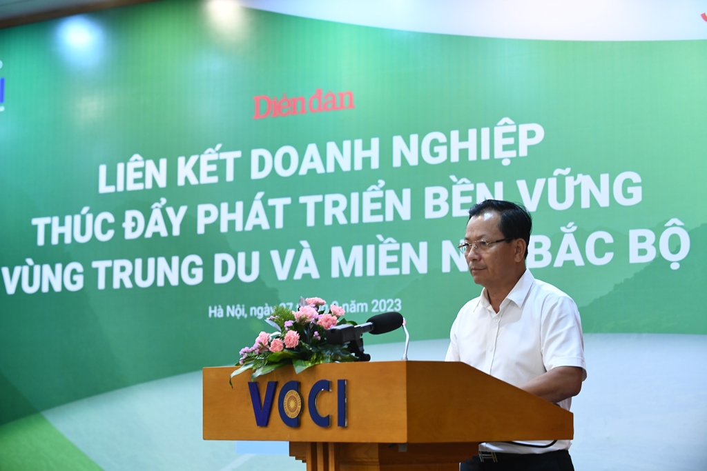 Diễn đàn Liên kết doanh nghiệp thúc đẩy phát triển bền vững Vùng Trung du và miền núi Bắc Bộ 27/9/2023