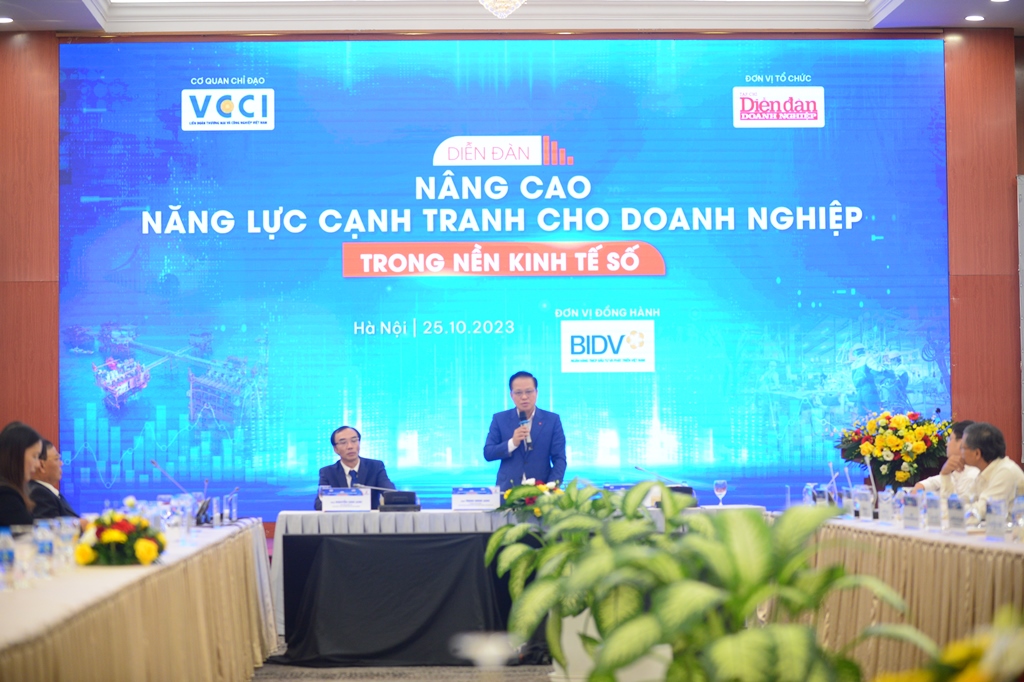 Diễn đàn Nâng cao Năng lực cạnh tranh cho doanh nghiệp trong nền kinh tế số 25/10/2023