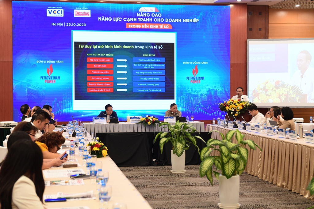 Diễn đàn Nâng cao Năng lực cạnh tranh cho doanh nghiệp trong nền kinh tế số 25/10/2023