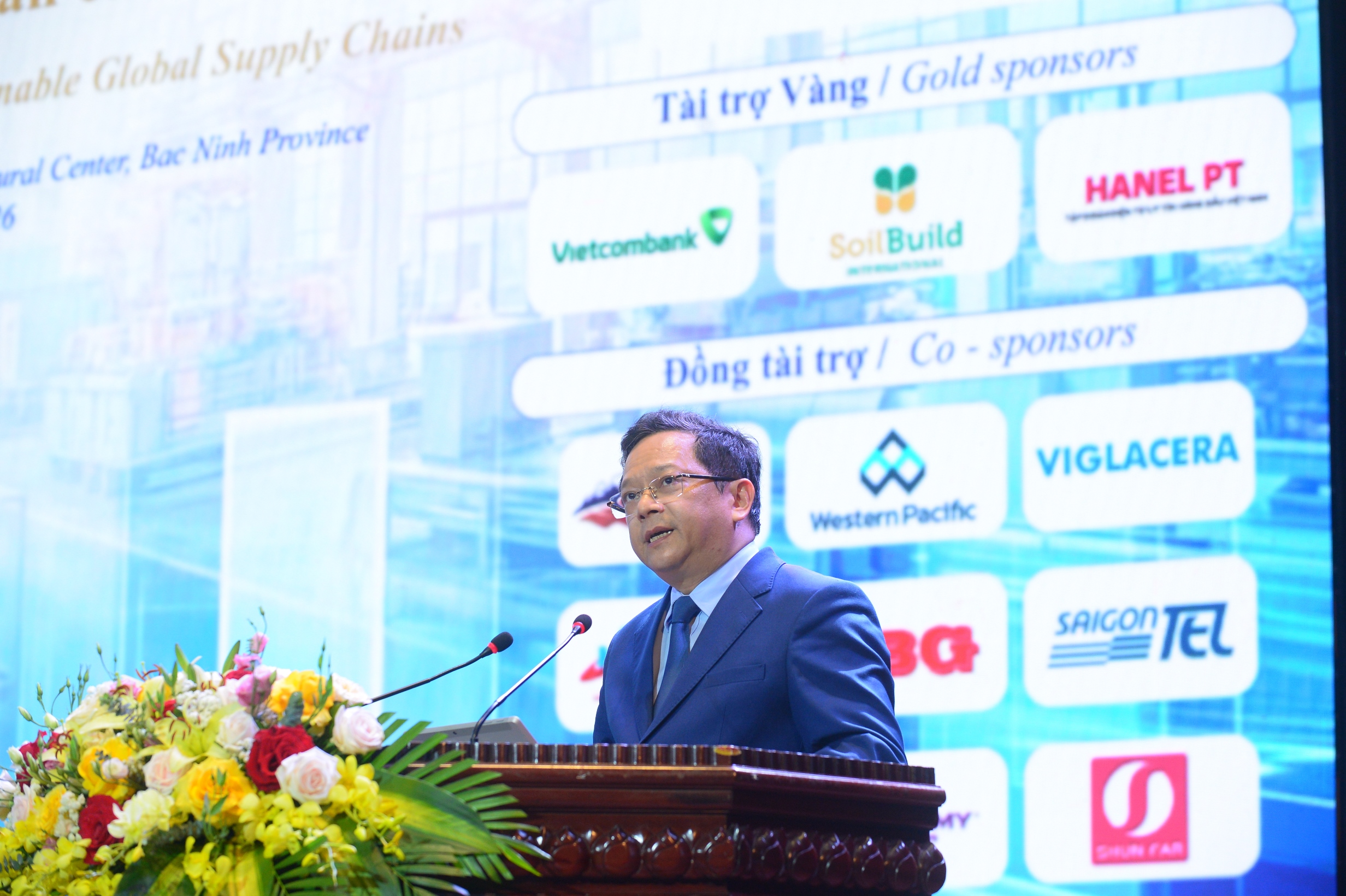 Diễn đàn “Kết nối FDI 2026” với chủ đề “Hướng tới chuỗi cung ứng toàn cầu bền vững” tại tỉnh Bắc Ninh. 24/04/2026