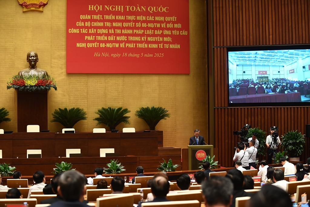 HỘI NGHỊ TOÀN QUỐC quán triệt, triển khai thực hiện NQ66 và NQ68 của Bộ Chính trị 18/5/2025