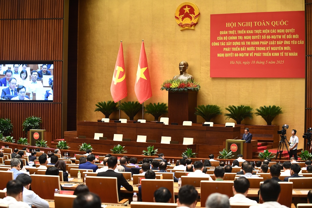HỘI NGHỊ TOÀN QUỐC quán triệt, triển khai thực hiện NQ66 và NQ68 của Bộ Chính trị 18/5/2025