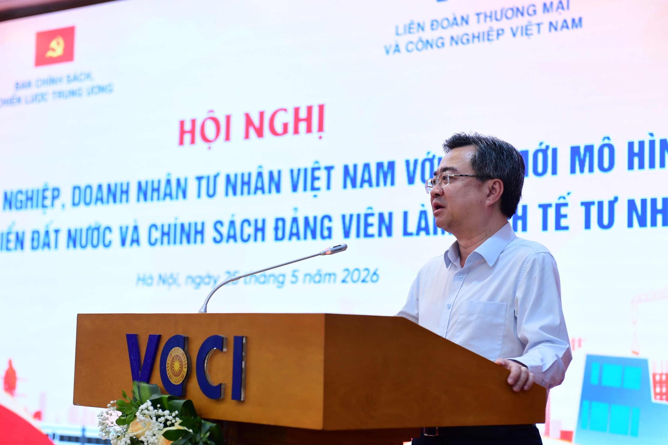 Hội nghị “Doanh nghiệp, doanh nhân tư nhân Việt Nam với đổi mới mô hình phát triển đất nước và chính sách đảng viên làm kinh tế tư nhân” 25/5/2026
