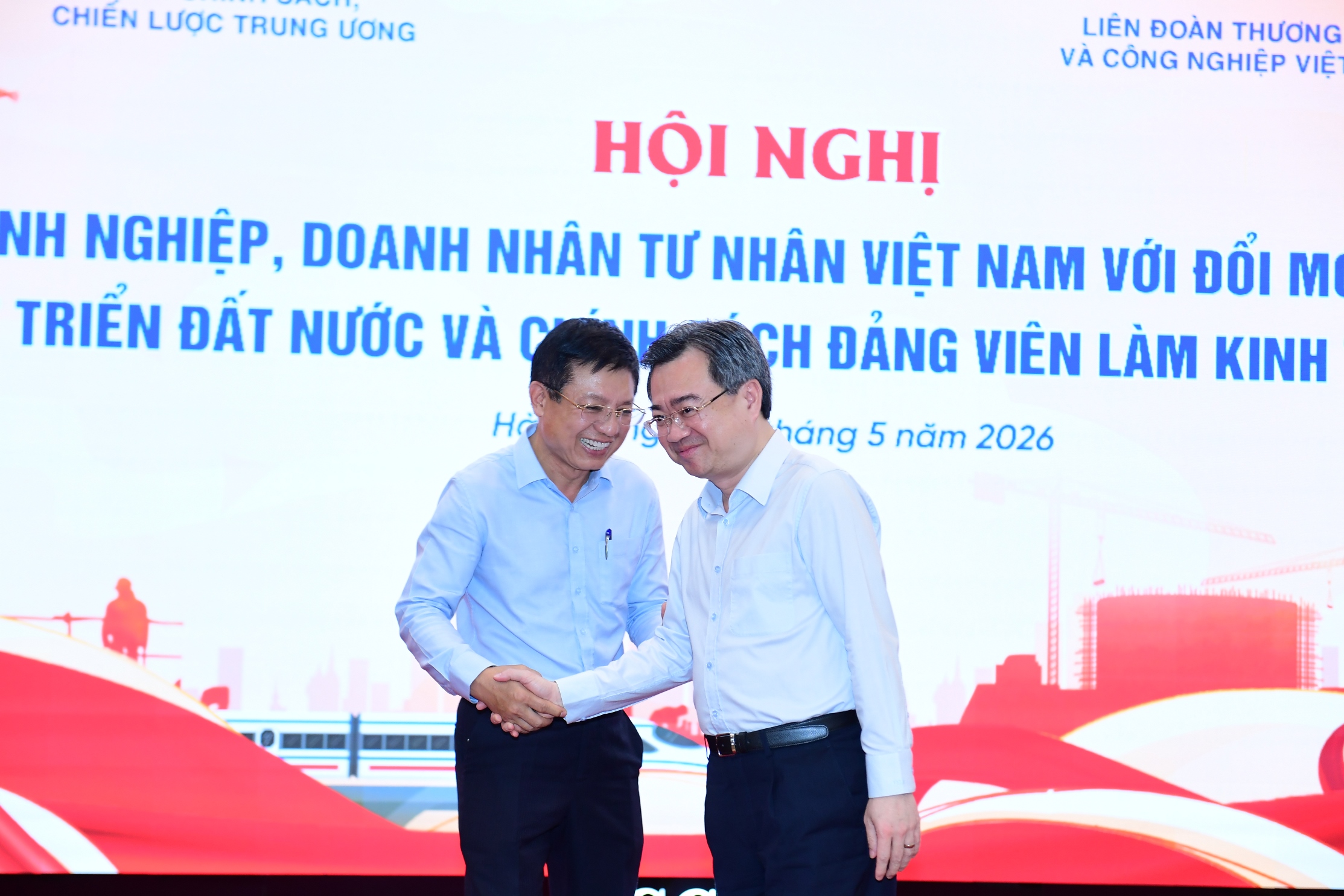 Hội nghị “Doanh nghiệp, doanh nhân tư nhân Việt Nam với đổi mới mô hình phát triển đất nước và chính sách đảng viên làm kinh tế tư nhân” 25/5/2026