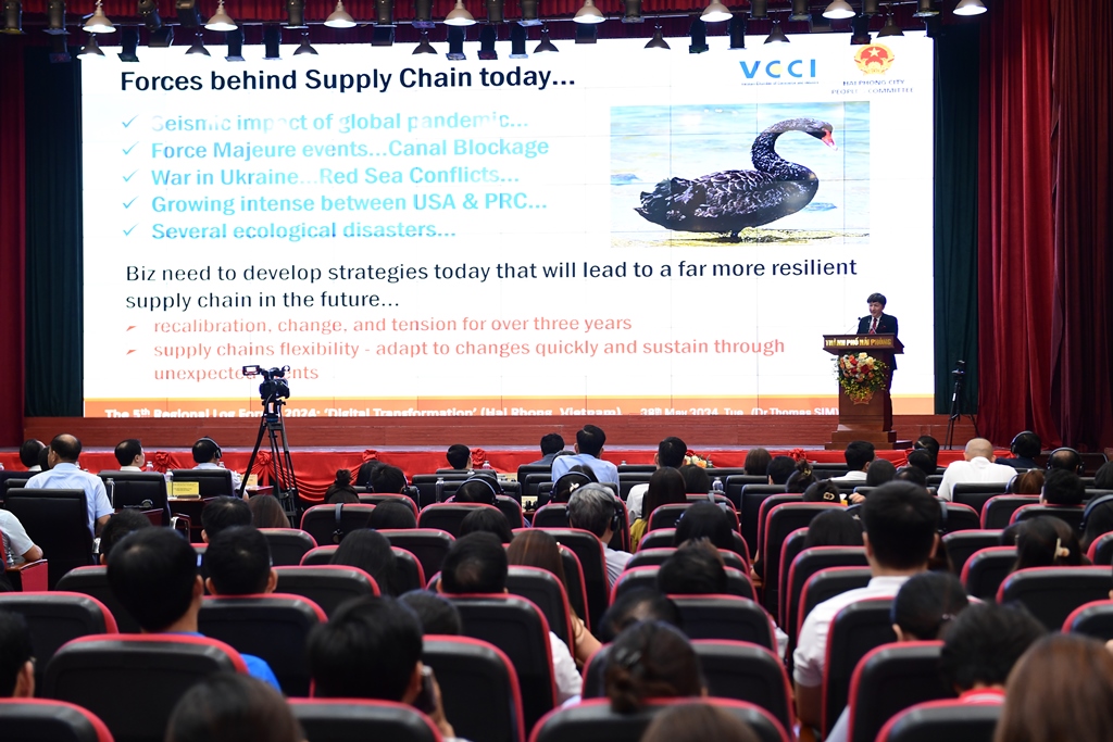 Diễn đàn Logistics Vùng lần thứ V: “Chuyển đổi số - Động lực mới thúc đẩy tăng trưởng Vùng đồng bằng sông Hồng-Hải Phòng 2024" 28/5/2024