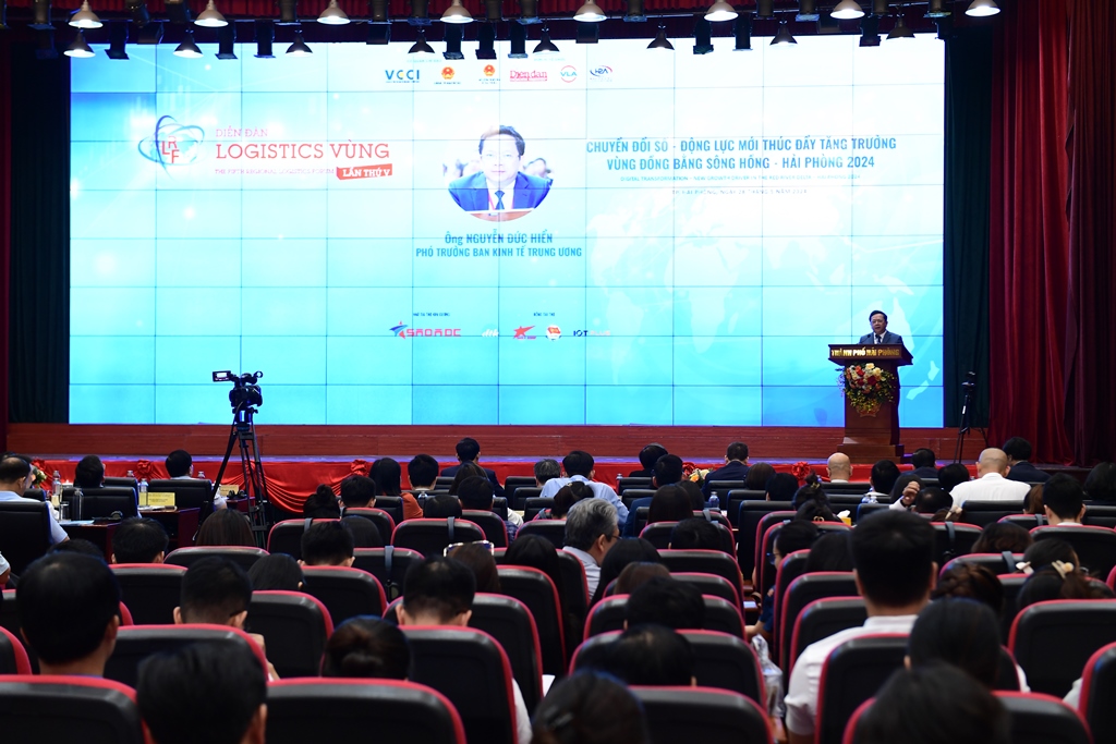 Diễn đàn Logistics Vùng lần thứ V: “Chuyển đổi số - Động lực mới thúc đẩy tăng trưởng Vùng đồng bằng sông Hồng-Hải Phòng 2024" 28/5/2024