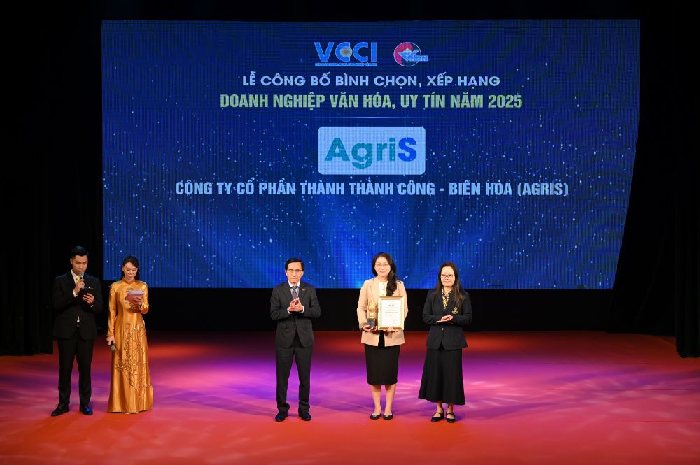 Công ty CP Thành Thành Công - Biên Hòa (AgriS) – Doanh nghiệp Văn hoá, Uy tín năm 2025: Phát triển bằng giá trị thật, đồng hành cùng nền kinh tế bền vững