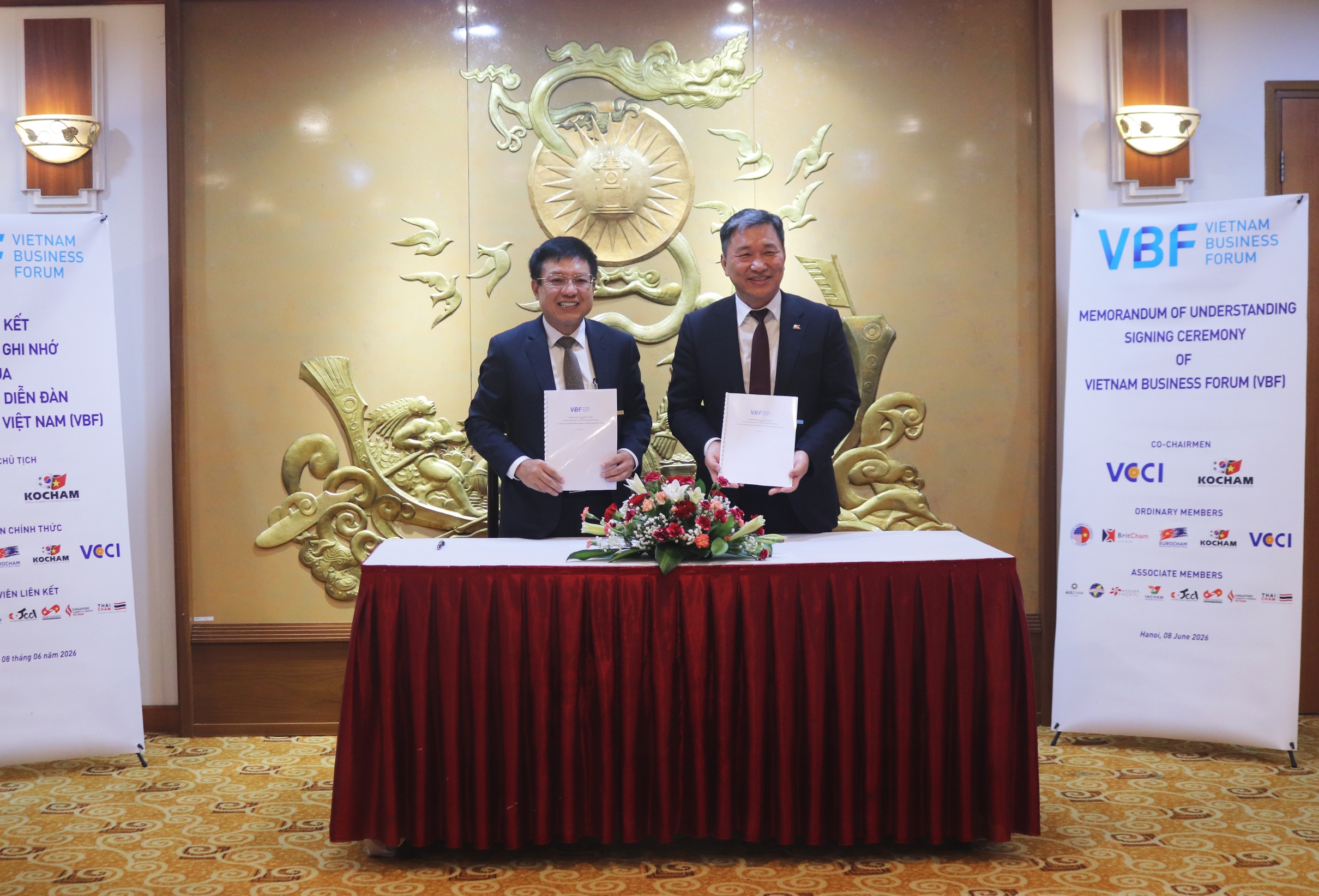 Lễ ký kết Biên bản ghi nhớ (MOU) của Liên minh Diễn đàn Doanh nghiệp Việt Nam (VBF) 09/6/2026