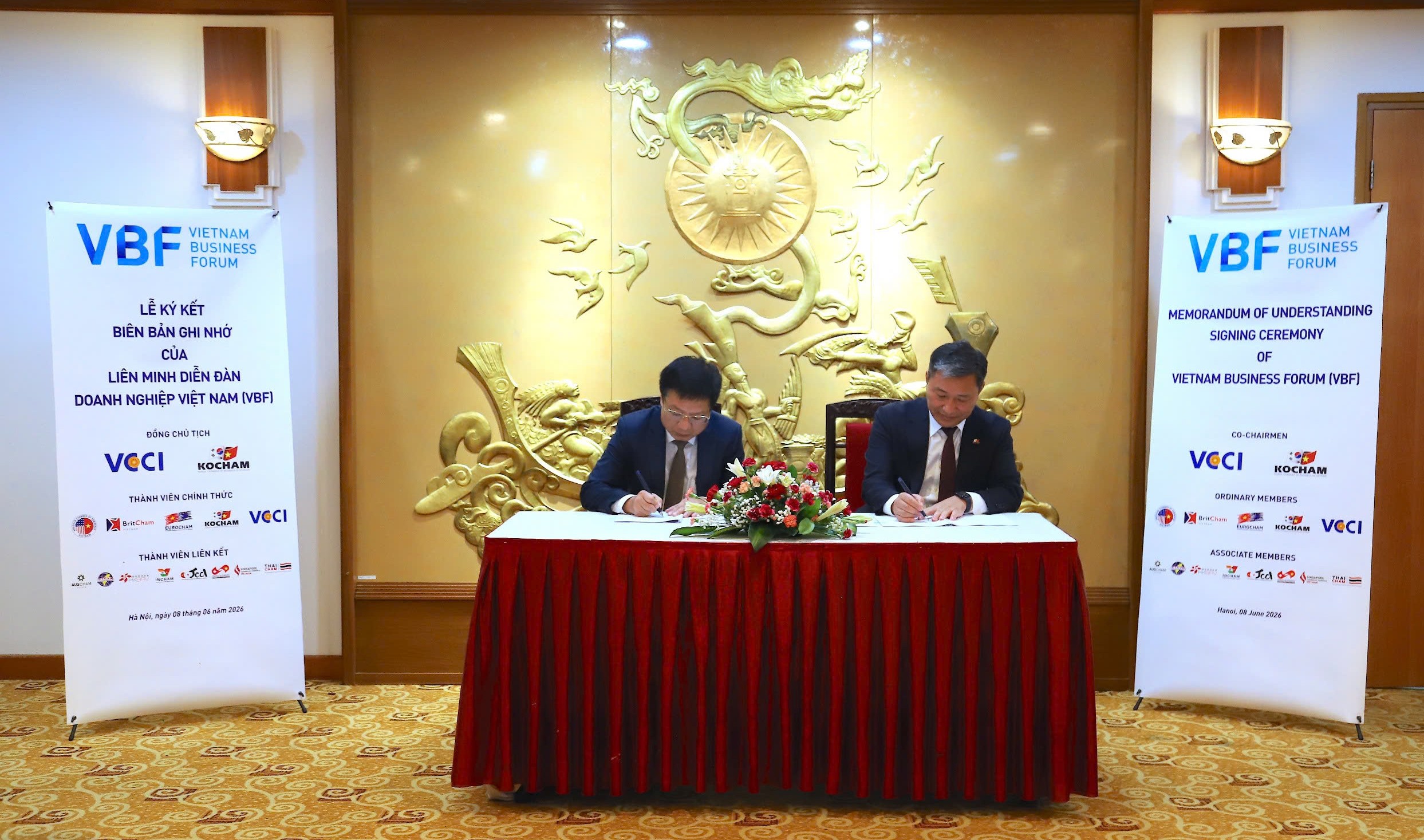 Lễ ký kết Biên bản ghi nhớ (MOU) của Liên minh Diễn đàn Doanh nghiệp Việt Nam (VBF) 09/6/2026