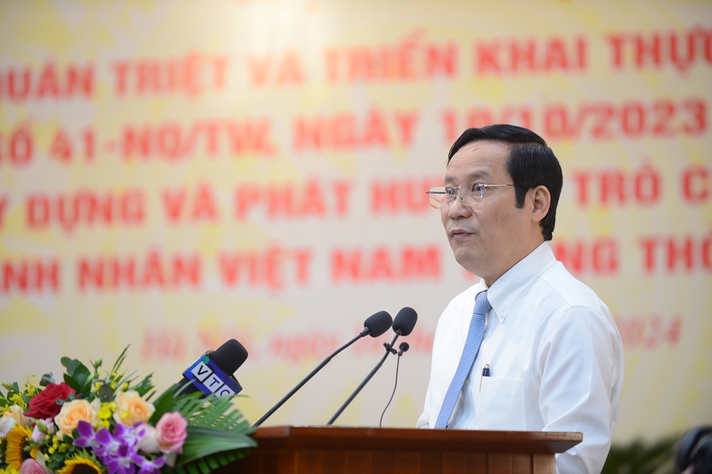 Hội nghị quán triệt và triển khai thực hiện Nghị quyết số 41-NQ/TW của Bộ Chính trị về xây dựng và phát huy vai trò của đội ngũ doanh nhân Việt Nam trong thời kỳ mới 10/5/2024