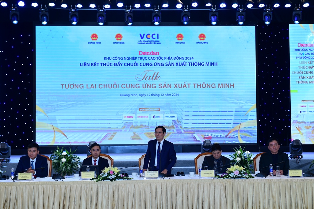 TALK Tương lai chuỗi cung ứng sản xuất thông minh - Diễn đàn Khu CN trục cao tốc phía đông 2024 - Quảng Ninh 12/12/2024