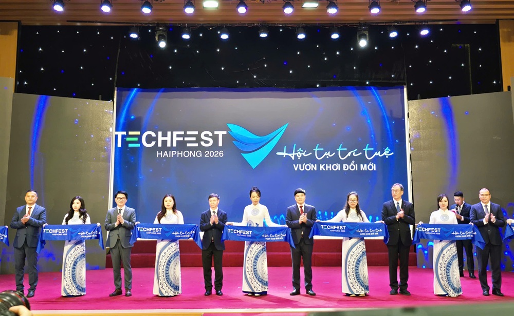 Techfest Hải Phòng 2026 quy tụ hơn 1.000 sản phẩm công nghệ và đổi mới sáng tạo
