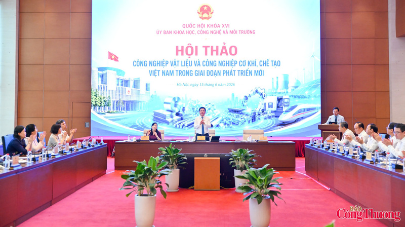 Hội thảo 'Công nghiệp vật liệu và Công nghiệp cơ khí, chế tạo Việt Nam trong giai đoạn mới'