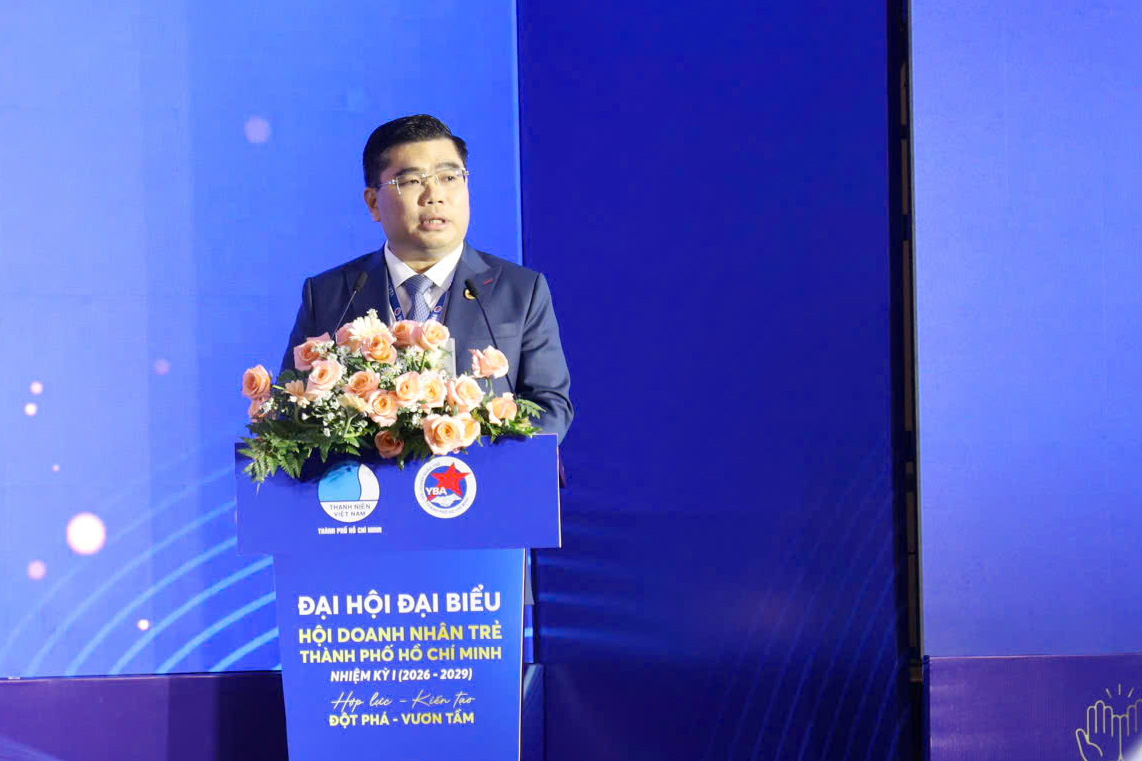 Ông Phan Tấn Đạt làm Chủ tịch Hội Doanh nhân trẻ TP.HCM nhiệm kỳ 2026 - 2029