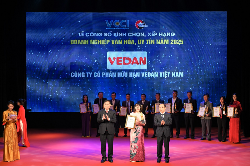 vedan-viet-nam-duoc-vinh-danh-doanh-nghiep-van-hoa-uy-tin-nam-2025