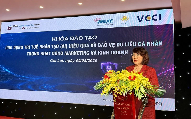 Nữ doanh nhân Gia Lai nâng cao kỹ năng ứng dụng AI và bảo vệ dữ liệu